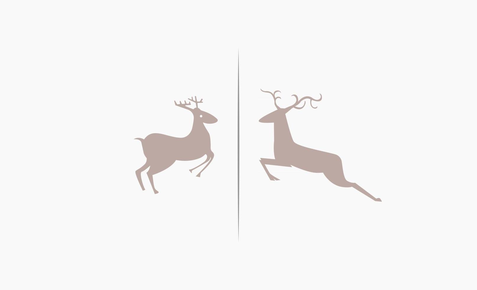 rennes ou cerfs clipart icône vecteur de conception