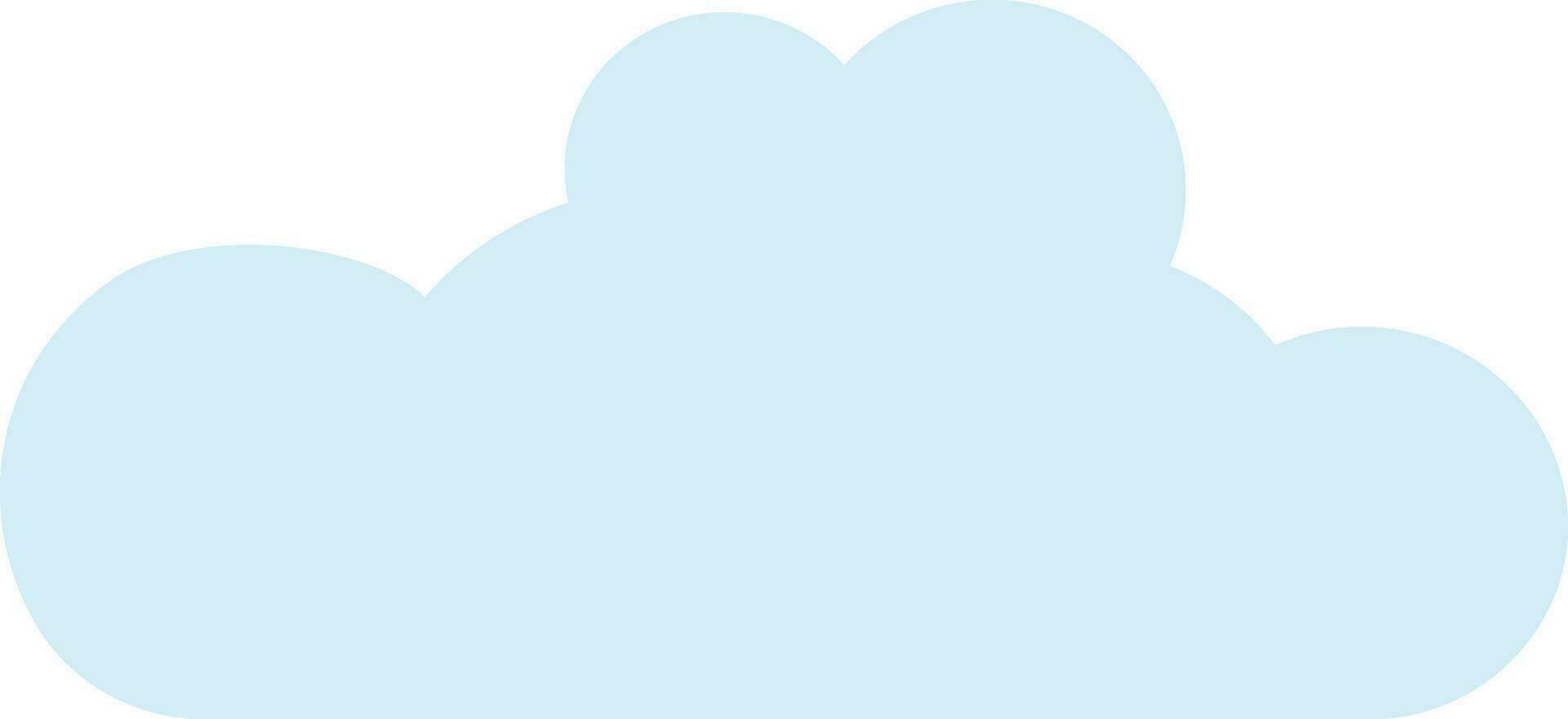 plat illustration de nuage icône. vecteur