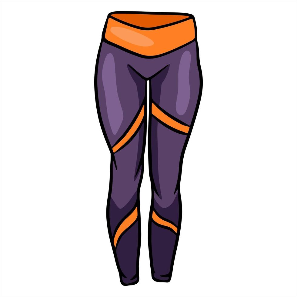 leggings de sport pour le fitness et le sport sportswear sportswear style cartoon vecteur