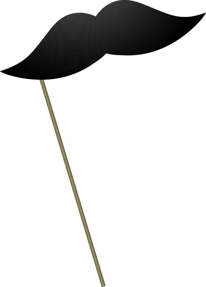 Créatif moustache avec bâton pour carnaval concept. vecteur