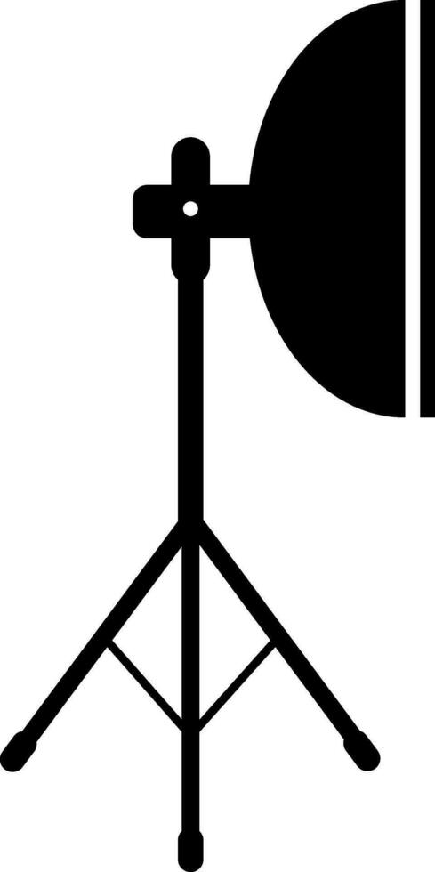 studio éclairage icône pour tournage concept dans glyphe. vecteur