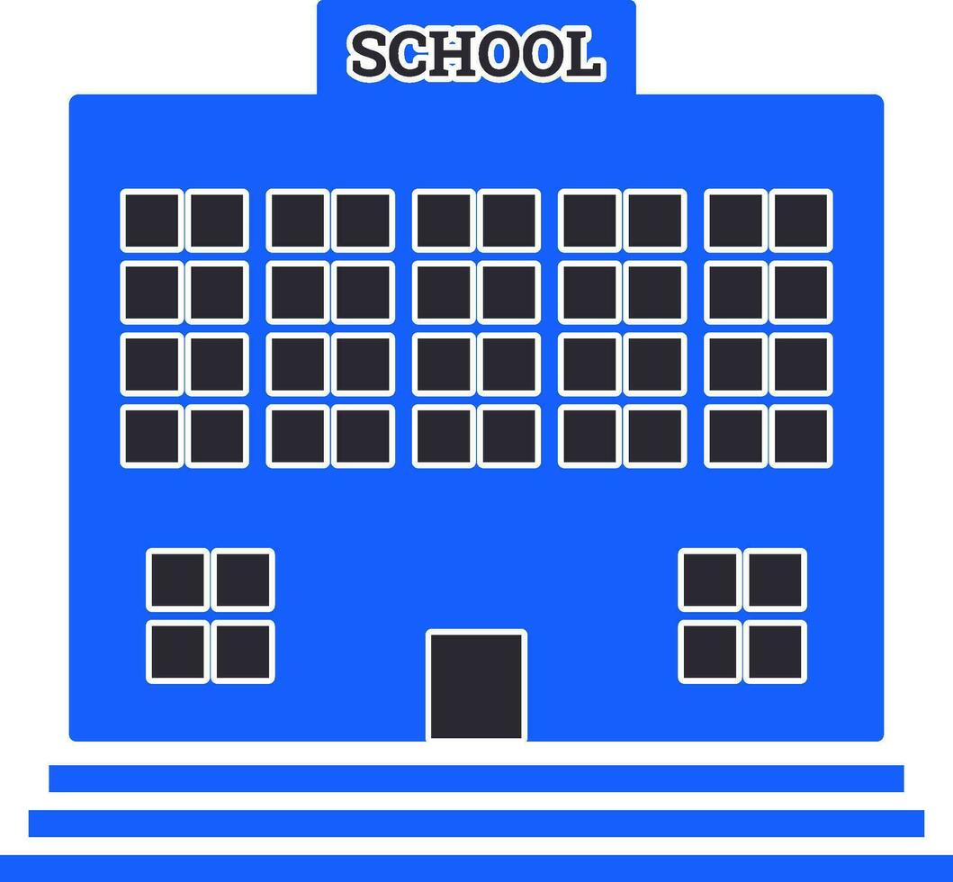 vecteur illustration de école bâtiment symbole.