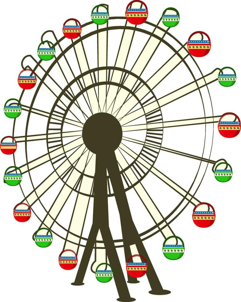 illustration de ferris roue. vecteur