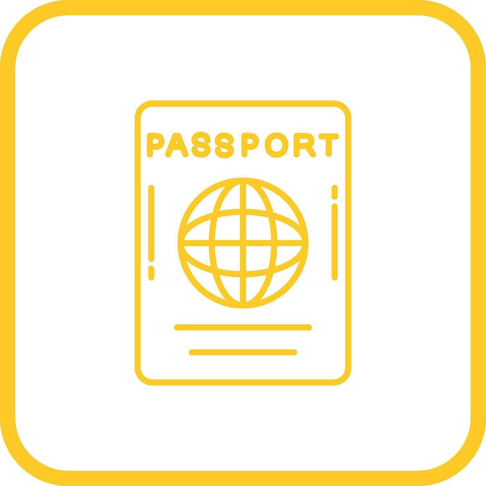 icône de vecteur de passeport