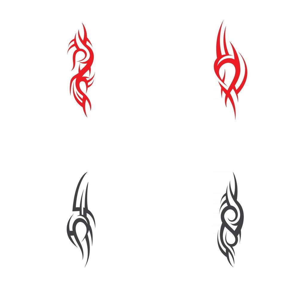 conception d'art de vecteur de tatouage de motif tribal