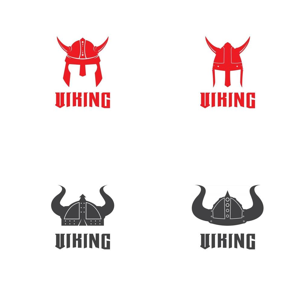 modèle de vecteur de conception de logo de casque viking