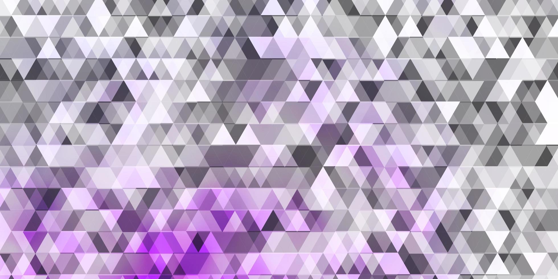 motif vectoriel violet clair avec des triangles de lignes