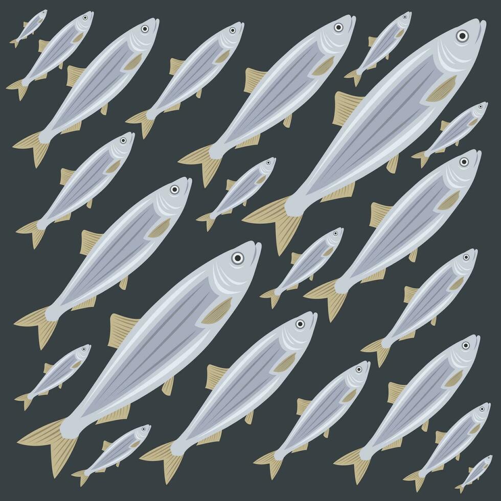 Frais hareng poisson vecteur illustration pour graphique conception et décoratif élément