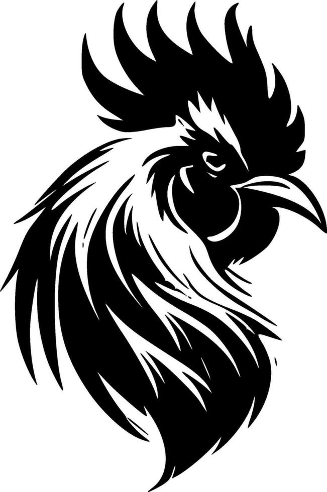 coq - minimaliste et plat logo - vecteur illustration