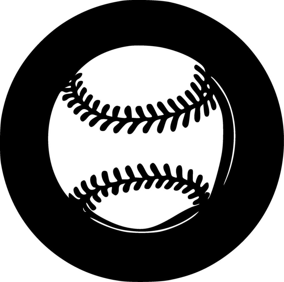 base-ball, noir et blanc vecteur illustration