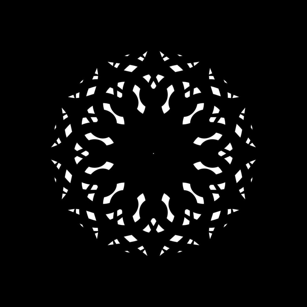 géométrique motif modèle, artistique en forme de cercle, monochrome et minimalisme, moderne contemporain mandala, pour décoration, arrière-plan, décoration ou graphique conception élément. vecteur illustration