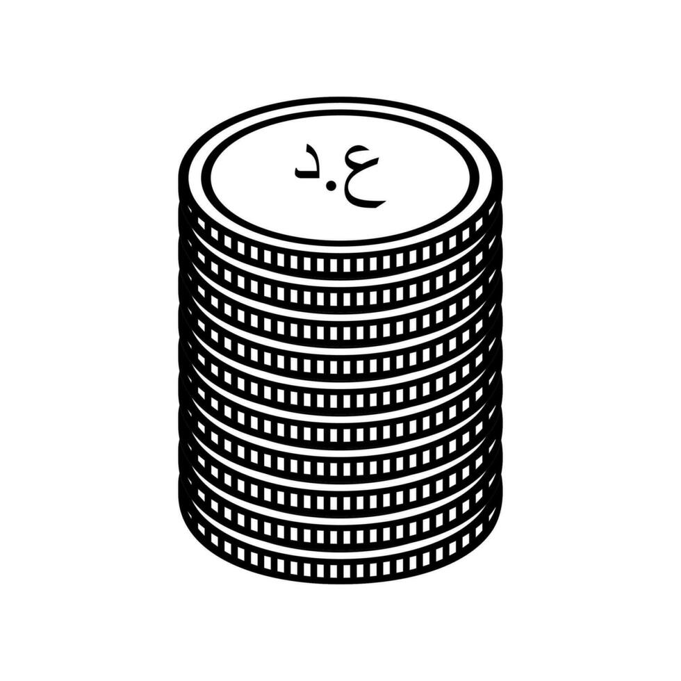 Irak devise symbole, irakien dinar icône, iqd signe. vecteur illustration