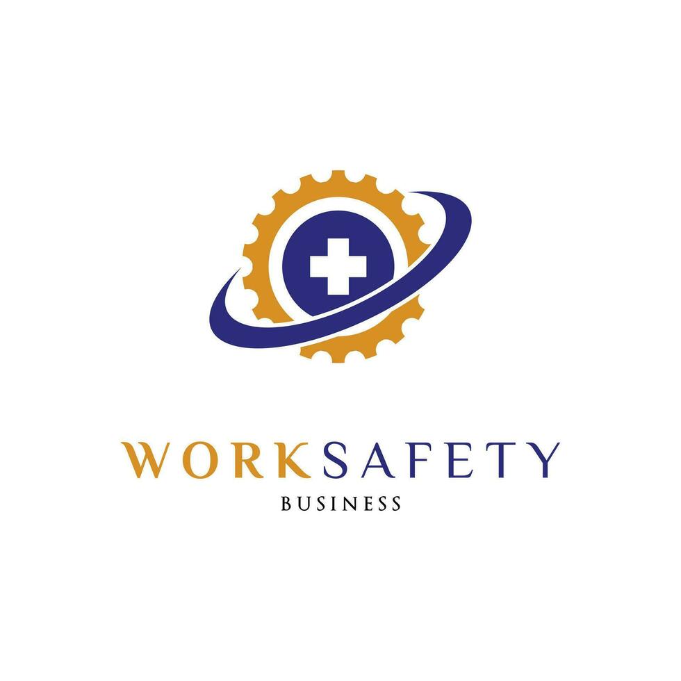 travail sécurité icône logo conception modèle vecteur