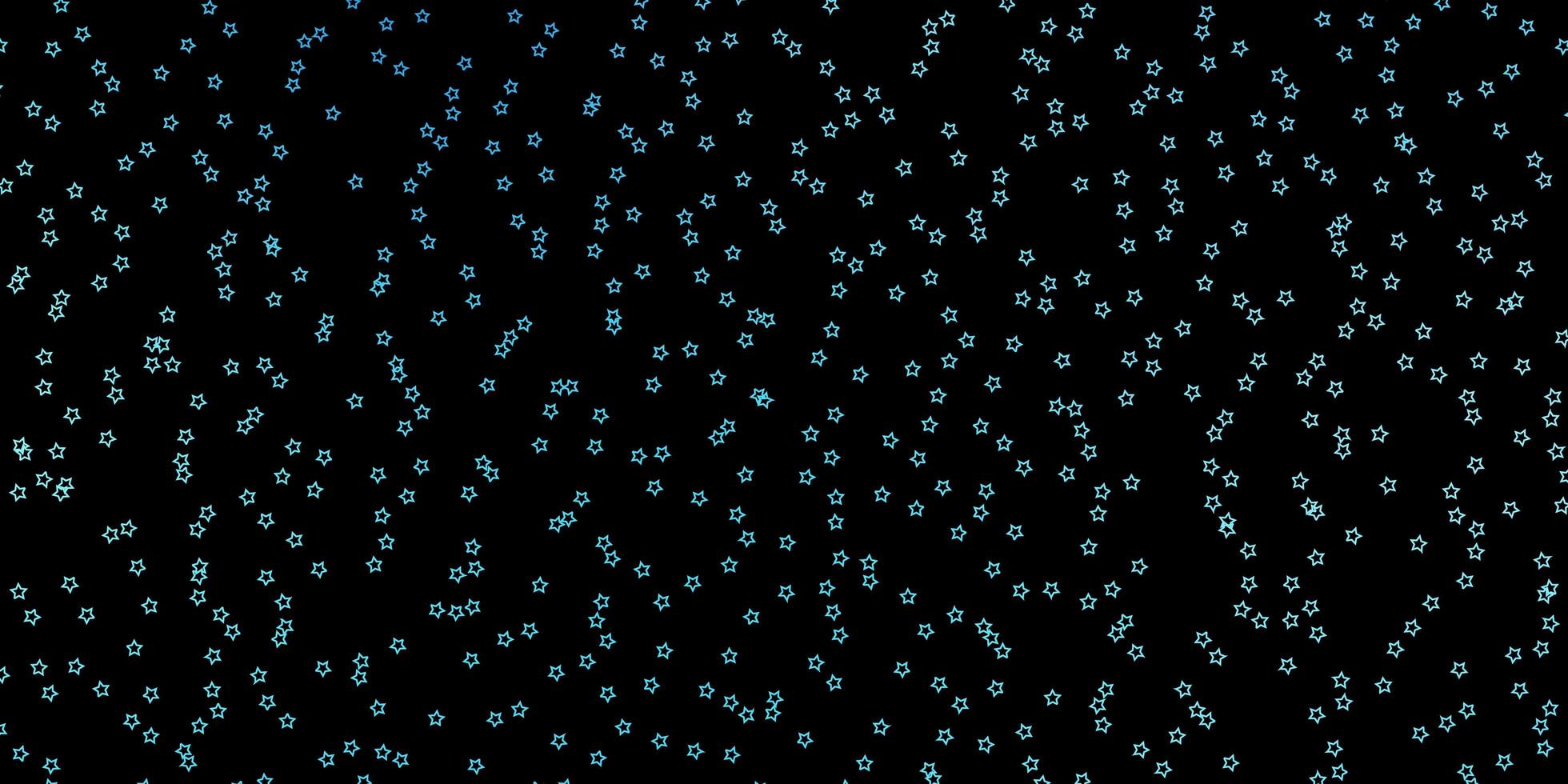 modèle vectoriel bleu foncé avec des étoiles au néon