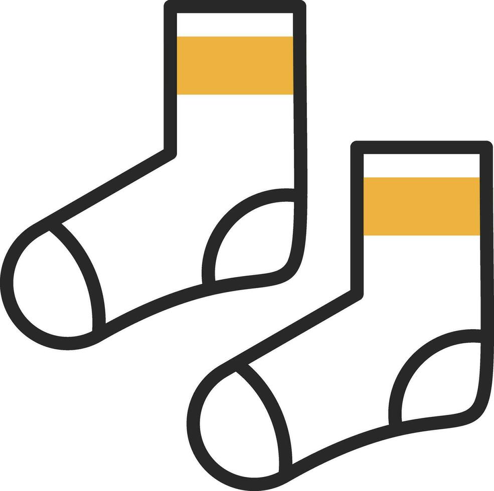 conception d'icône de vecteur de chaussettes