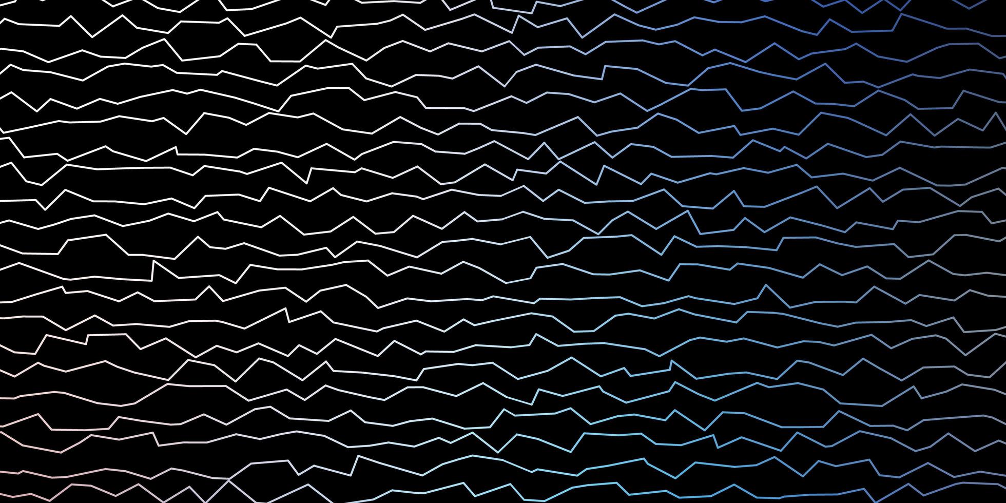 fond de vecteur jaune bleu foncé avec des lignes pliées illustration lumineuse avec modèle d'arcs circulaires dégradés pour téléphones portables