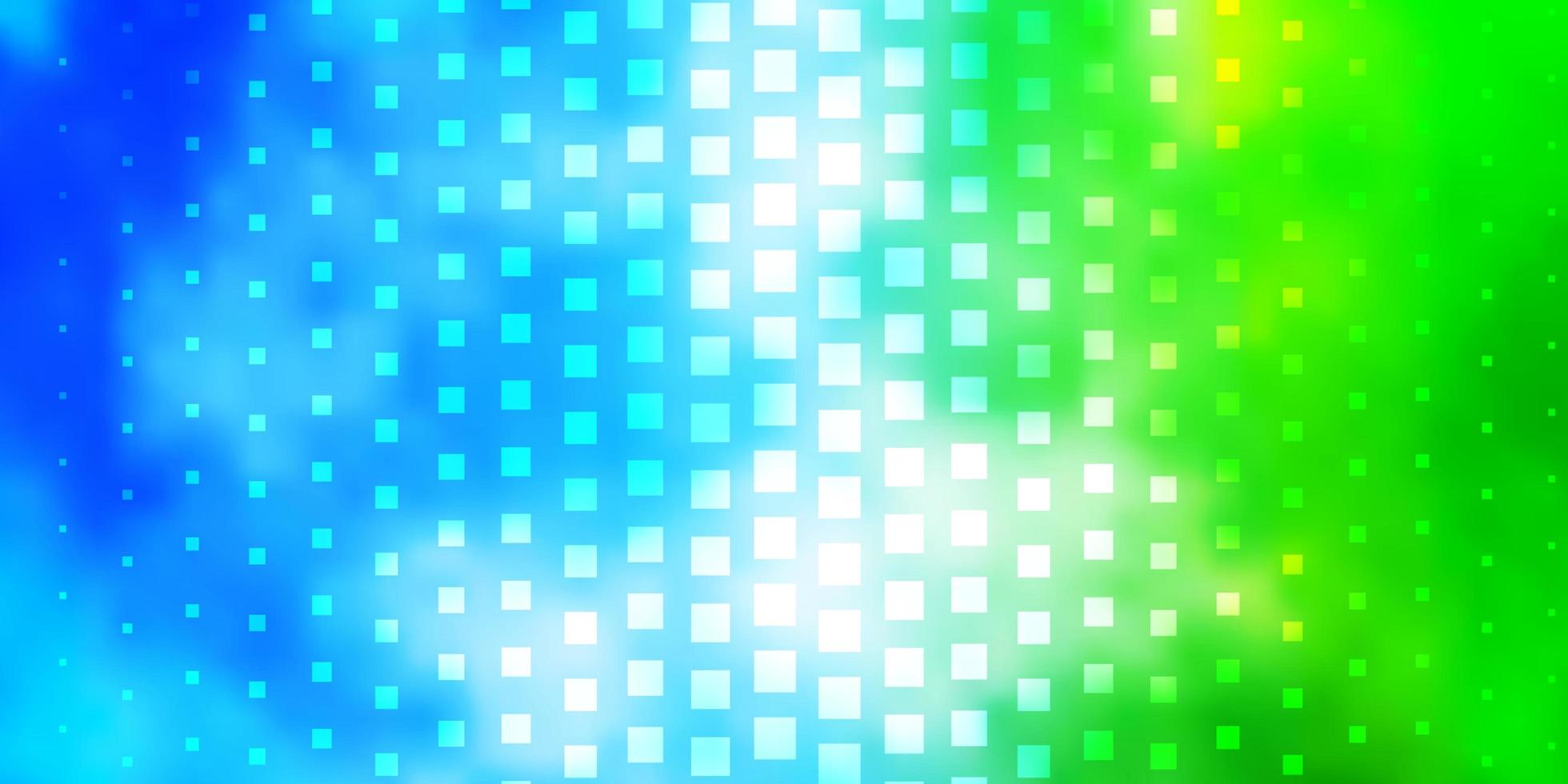 modèle vectoriel vert bleu clair dans des rectangles illustration abstraite de dégradé avec motif de rectangles pour les dépliants de brochures commerciales