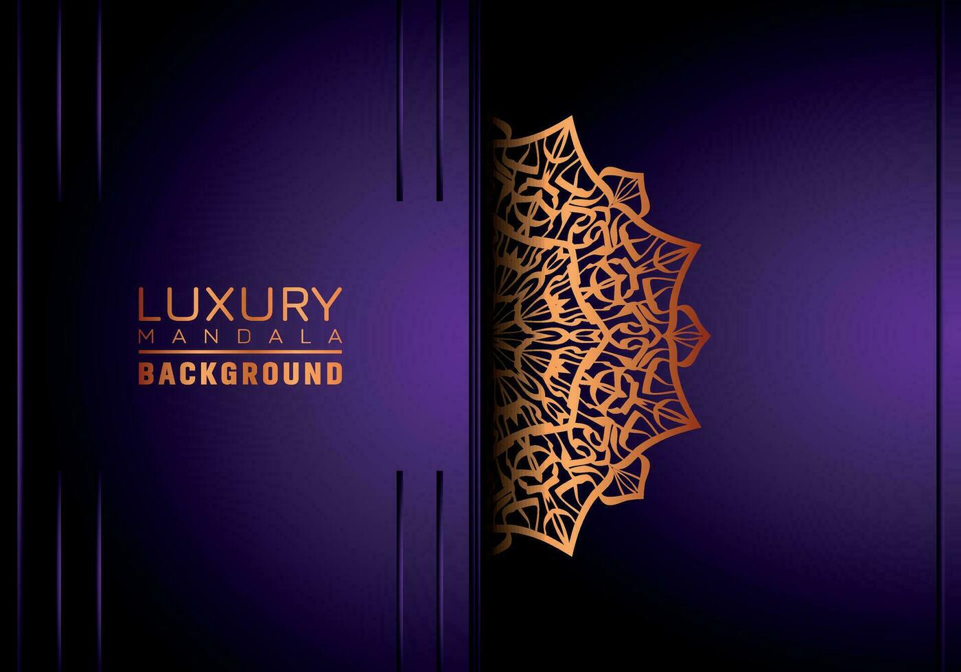 luxe mandala Contexte ornemental, arabesque style avec d'or arabesque modèle style. décoratif mandala ornement pour imprimer, brochure, bannière, couverture, affiche, invitation carte vecteur