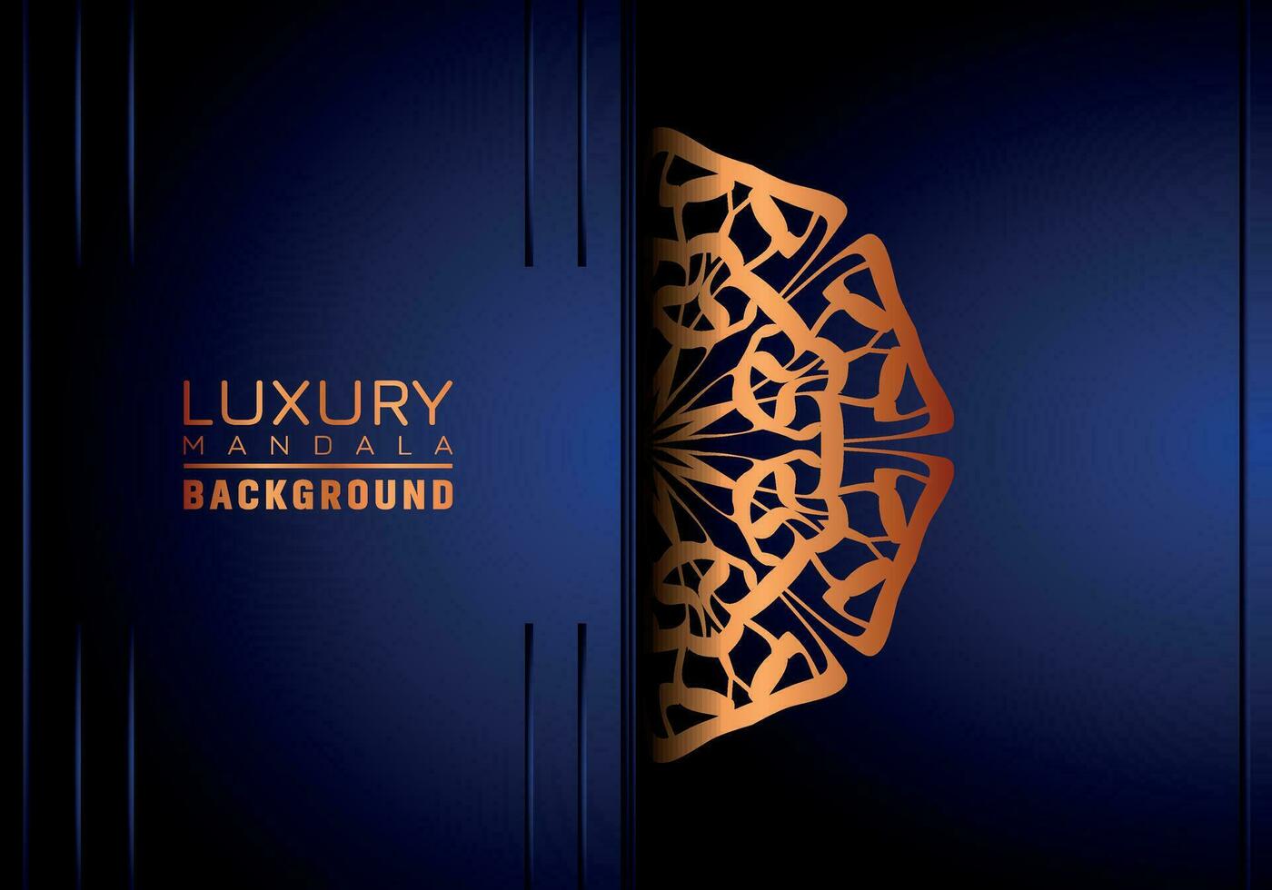 luxe mandala Contexte ornemental, arabesque style avec d'or arabesque modèle style. décoratif mandala ornement pour imprimer, brochure, bannière, couverture, affiche, invitation carte vecteur