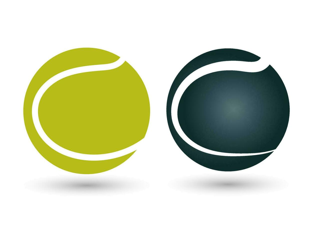 tennis Balle icône. tennis Balle icône dans plat style isolé vecteur illustration.