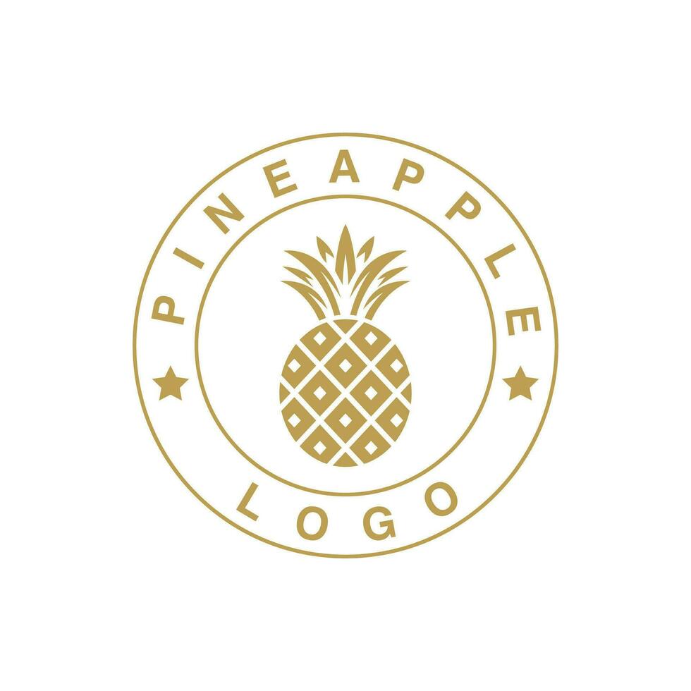 ananas logo conception vecteur