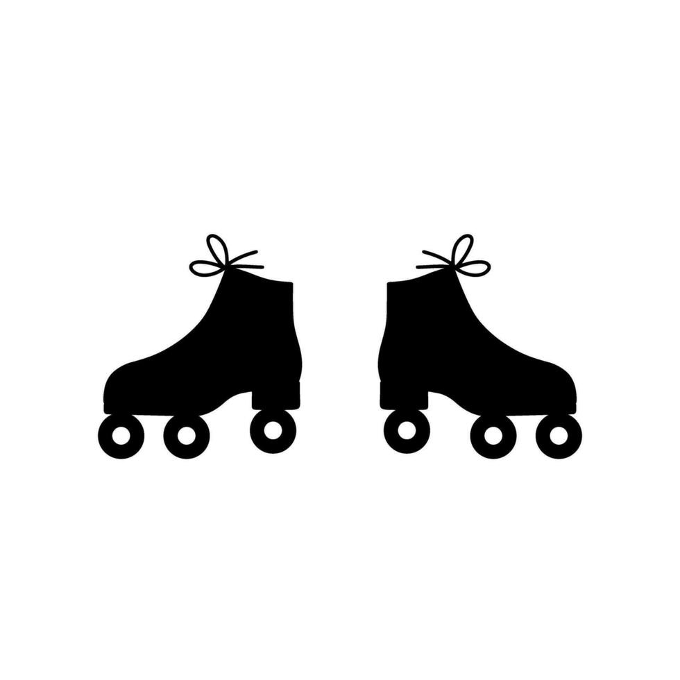 rouleau patins vecteur icône ensemble. patinage illustration signe collection. sport symbole ou logo.