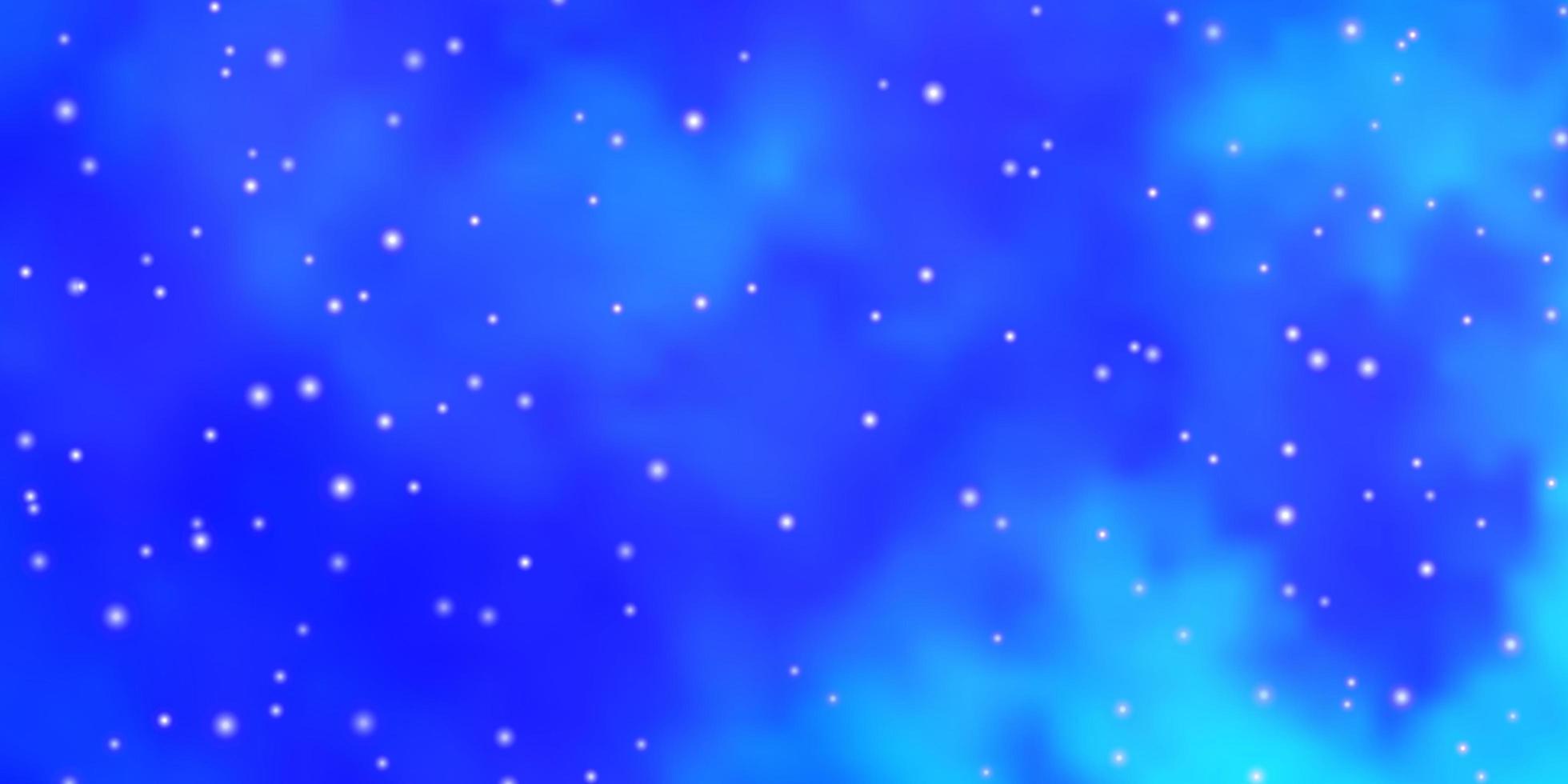 modèle vectoriel bleu clair avec illustration colorée d'étoiles au néon avec motif abstrait d'étoiles dégradées pour les livrets publicitaires du nouvel an