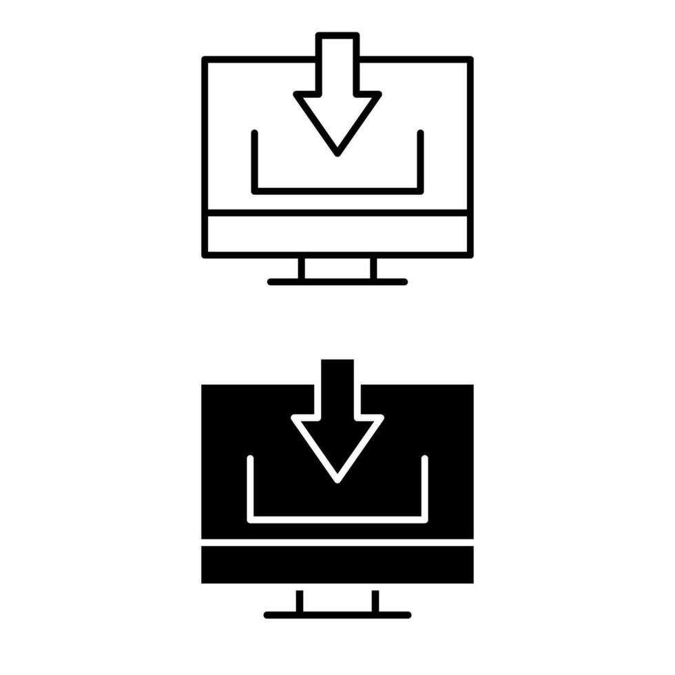 télécharger icône vecteur ensemble. Télécharger illustration signe collection. nuage un service symbole ou logo.