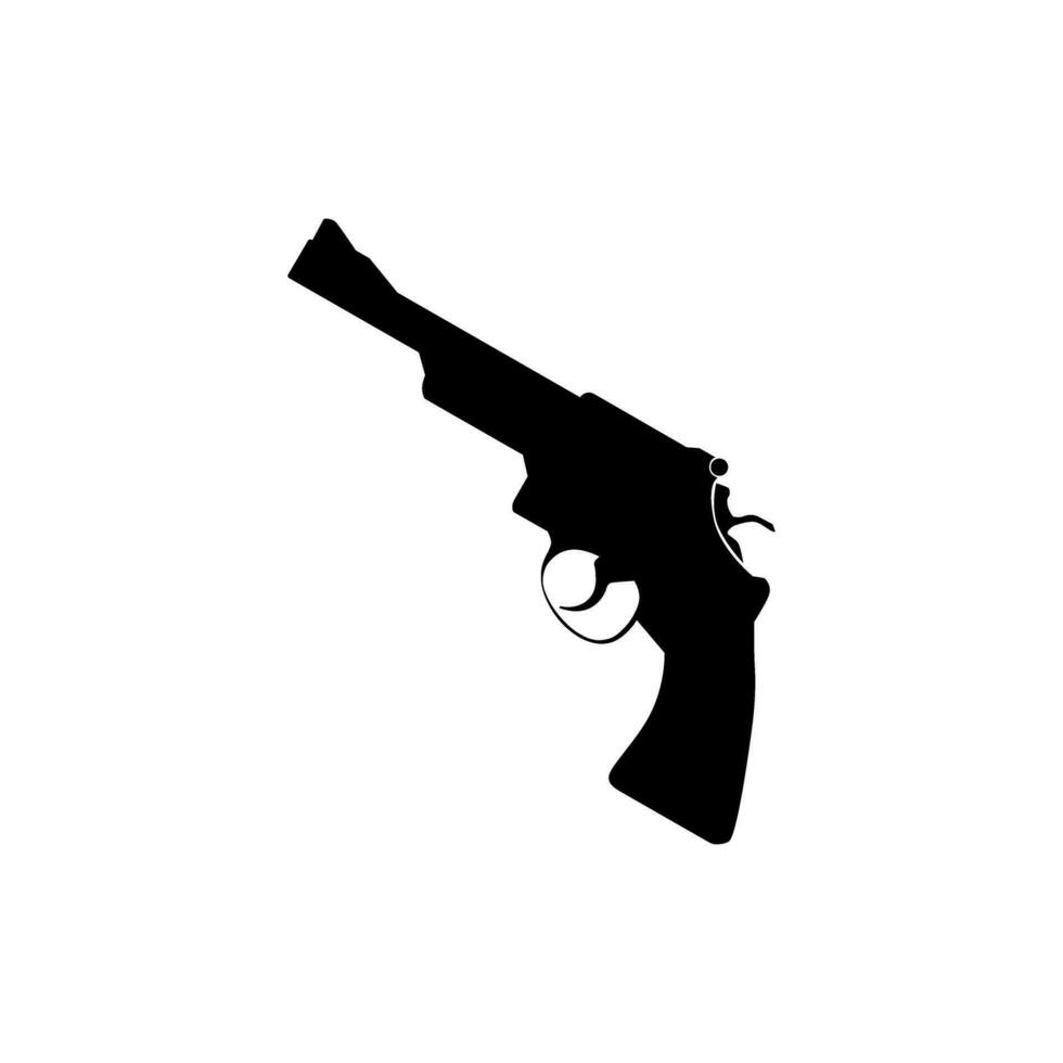 revolver icône vecteur. arme illustration signe. pistolet symbole ou logo. vecteur