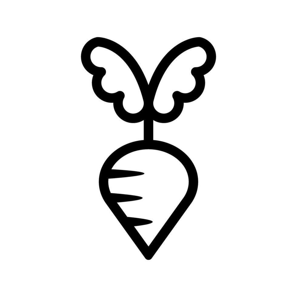 un radis icône vecteur. des légumes illustration signe. nourriture symbole. vecteur