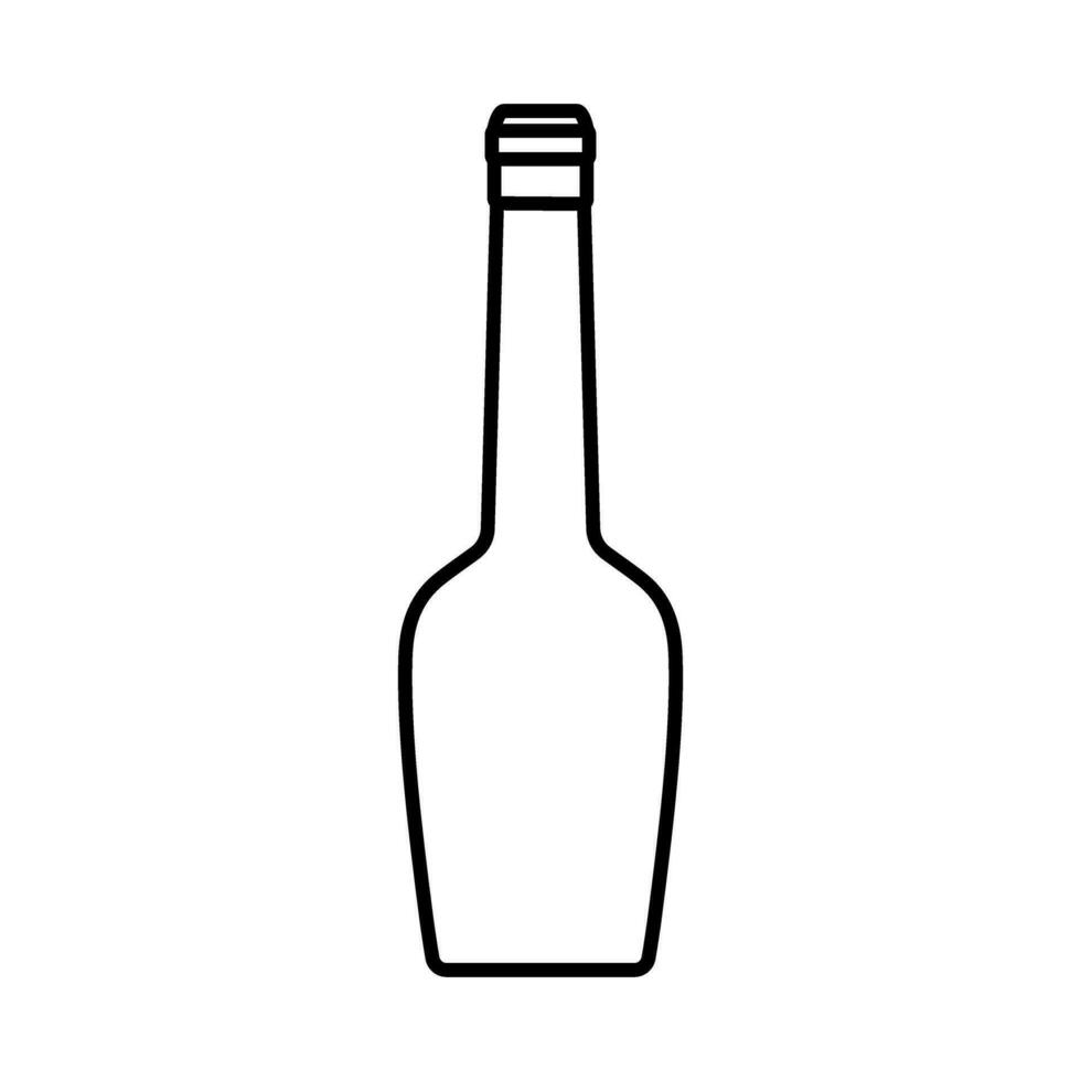 du vin bouteille icône vecteur. du vin illustration signe. bouteille symbole ou logo. vecteur