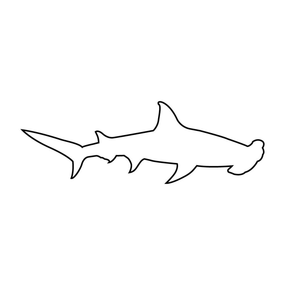 requin icône vecteur. mer la vie illustration signe. poisson symbole ou logo. vecteur