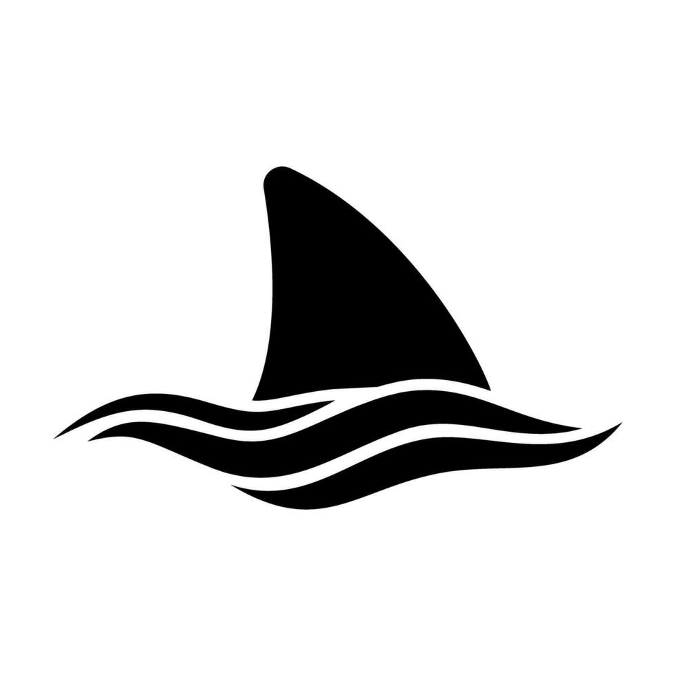 requin icône vecteur. mer la vie illustration signe. poisson symbole ou logo. vecteur