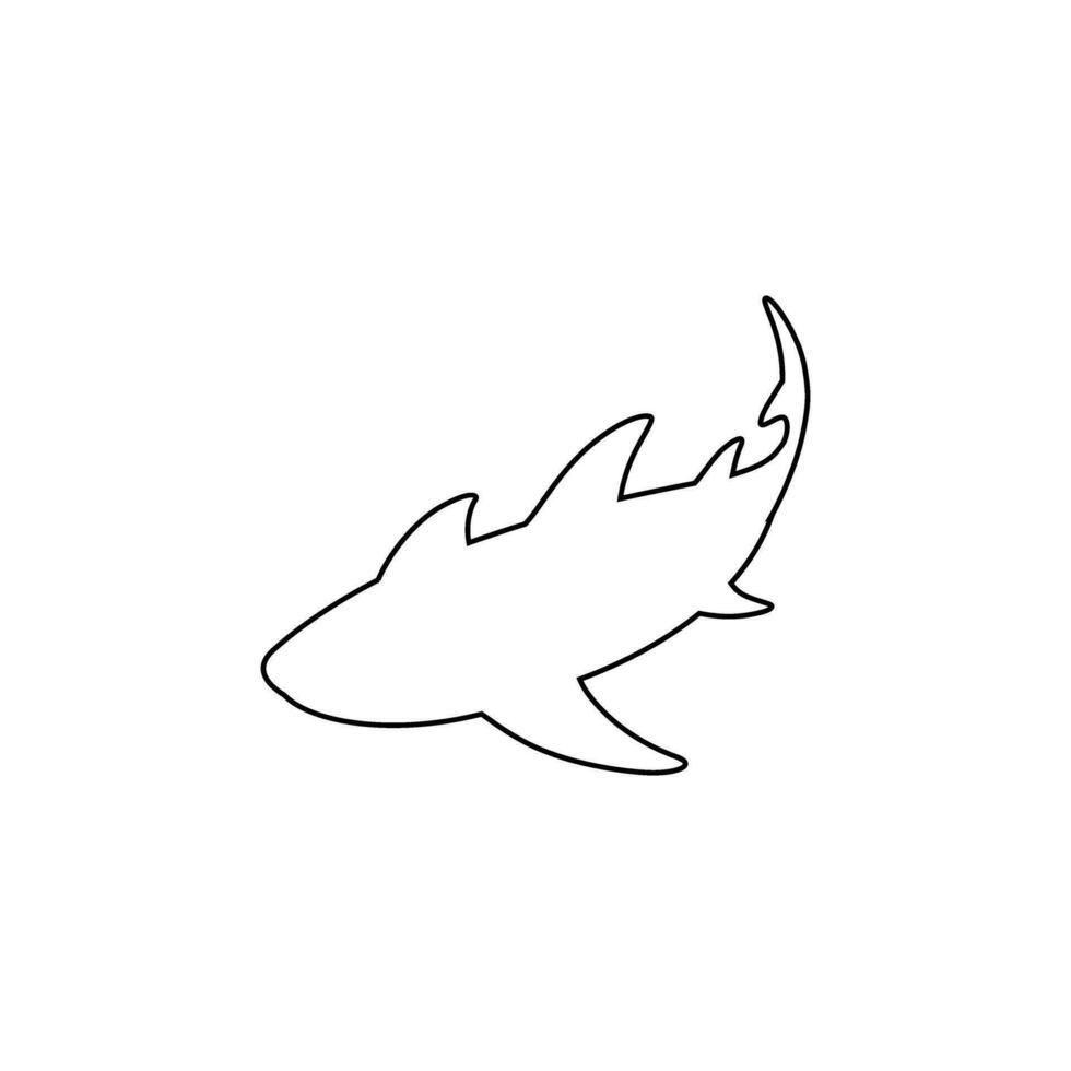 requin icône vecteur. mer la vie illustration signe. poisson symbole ou logo. vecteur