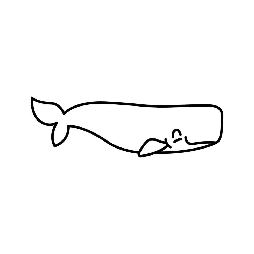 bébé baleine icône vecteur. baleine illustration signe. sperme baleine symbole. mer la vie logo. vecteur