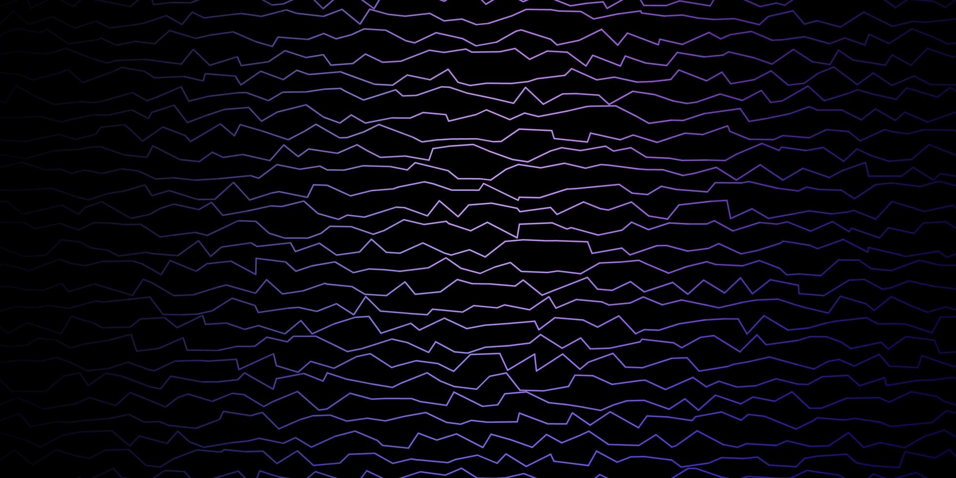 fond de vecteur violet foncé avec des lignes pliées illustration abstraite colorée avec des courbes dégradées meilleure conception pour vos bannières d'affiches