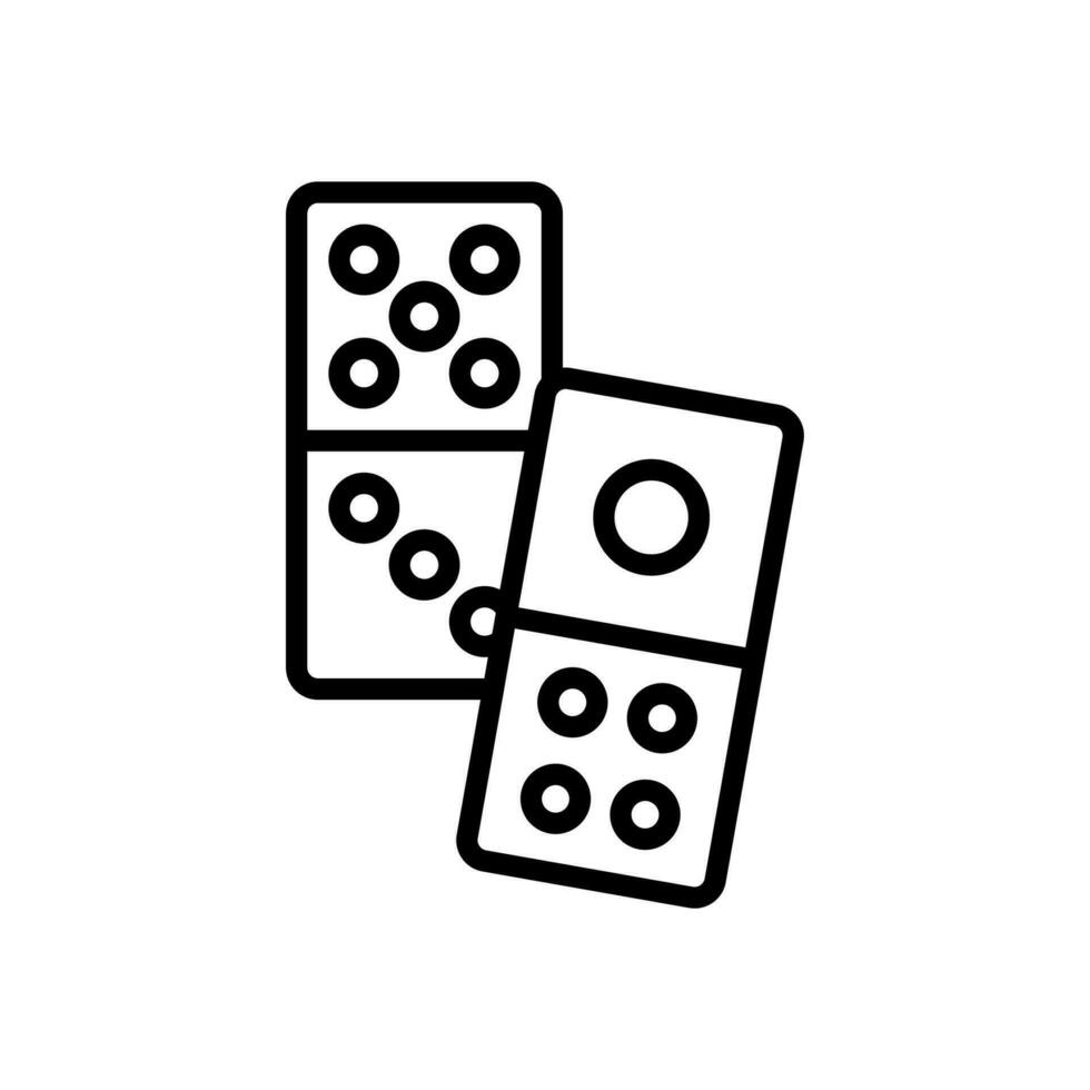 domino icône pour votre site Internet, mobile, présentation, et logo conception. vecteur