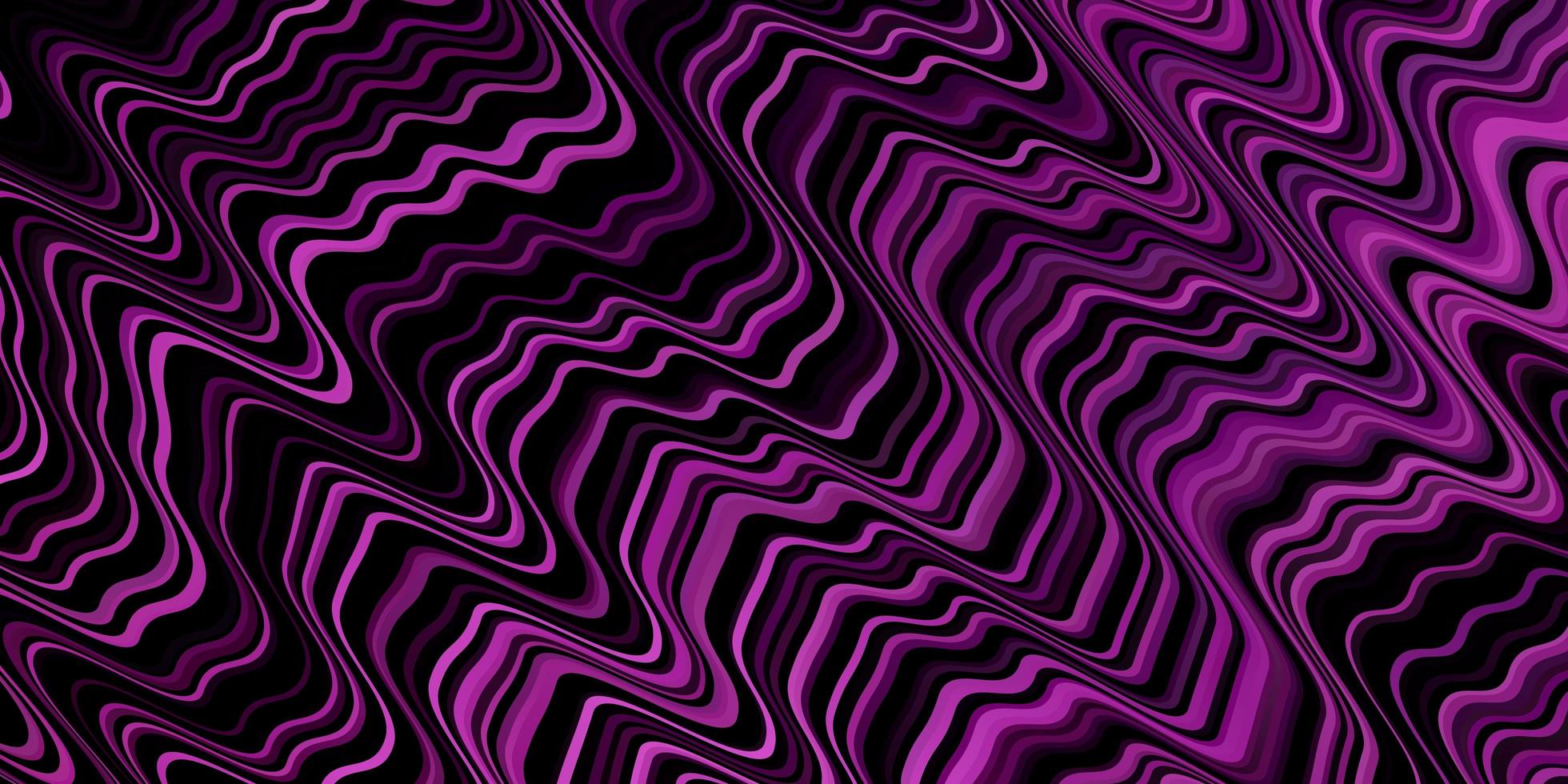 disposition vectorielle rose violet clair avec des lignes tordues illustration colorée avec motif de lignes courbes pour les brochures dépliants vecteur