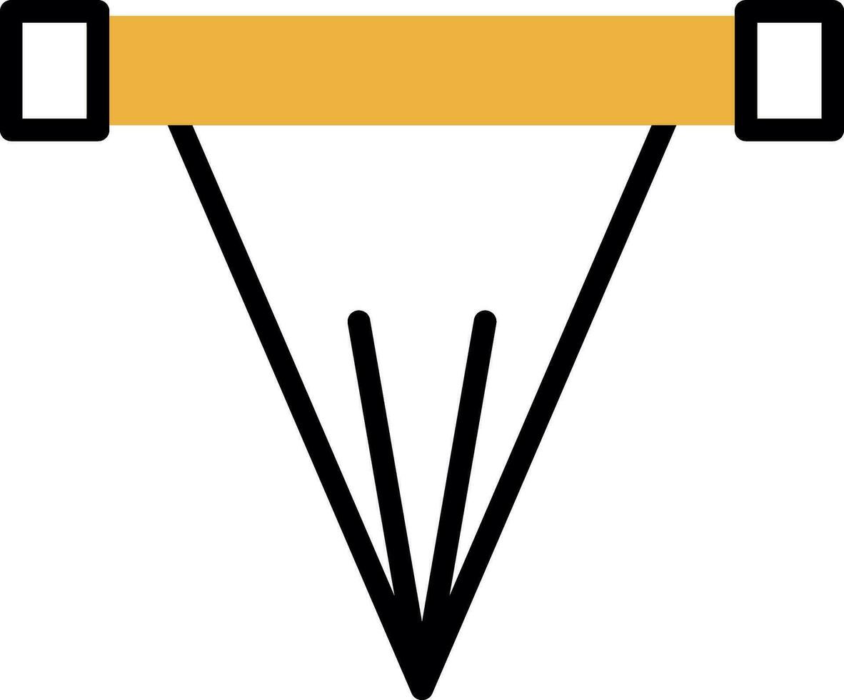 conception d'icône de vecteur de drapeau hors-jeu