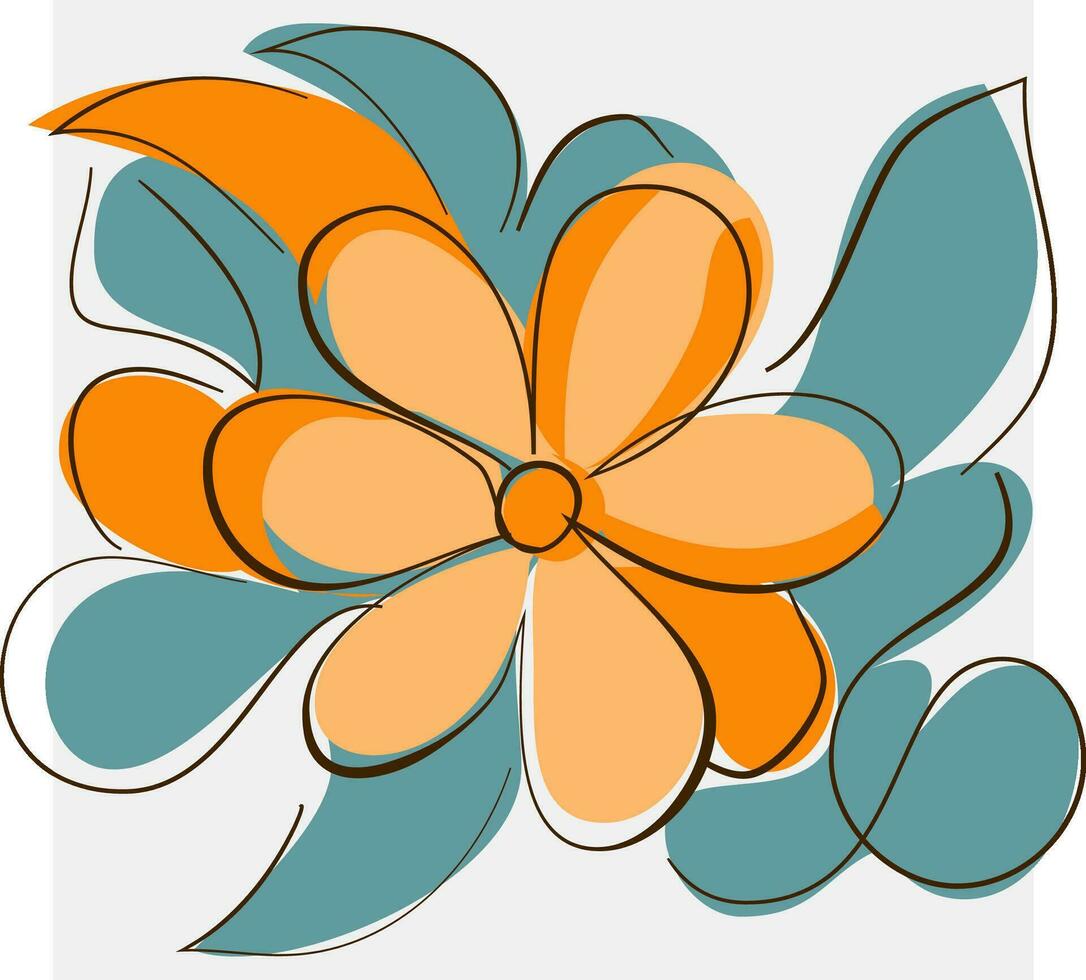 minimaliste floral vecteur art des illustrations pour occasions modèle ancien mode main tiré décor