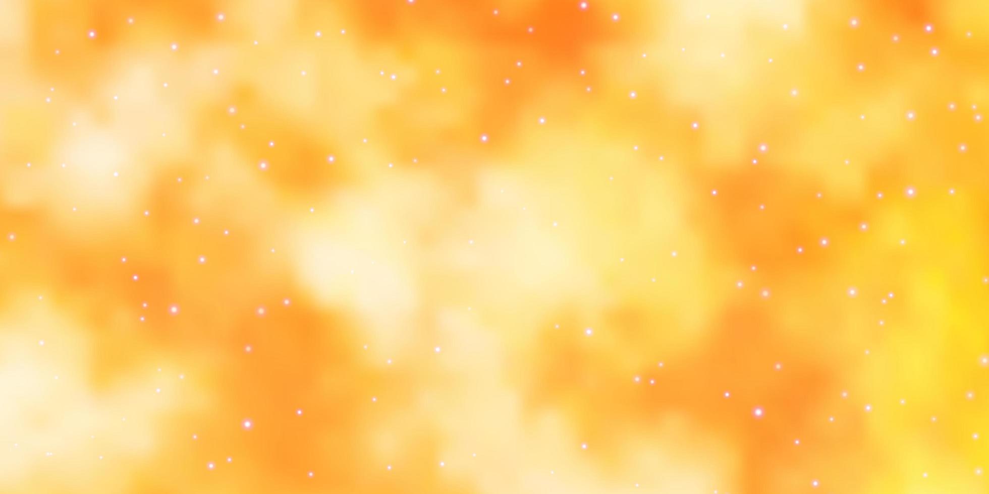 texture vecteur orange clair avec de belles étoiles illustration colorée avec motif abstrait étoiles dégradé pour les pages de destination des sites Web