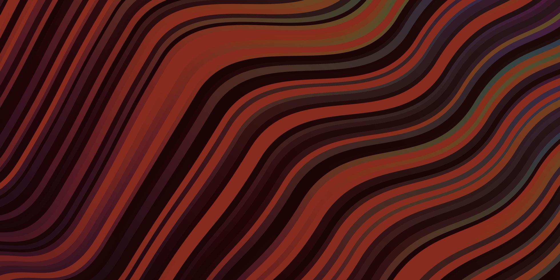 texture vectorielle multicolore sombre avec illustration colorée d'arc circulaire dans un style abstrait avec motif de lignes pliées pour les pages de destination des sites Web vecteur