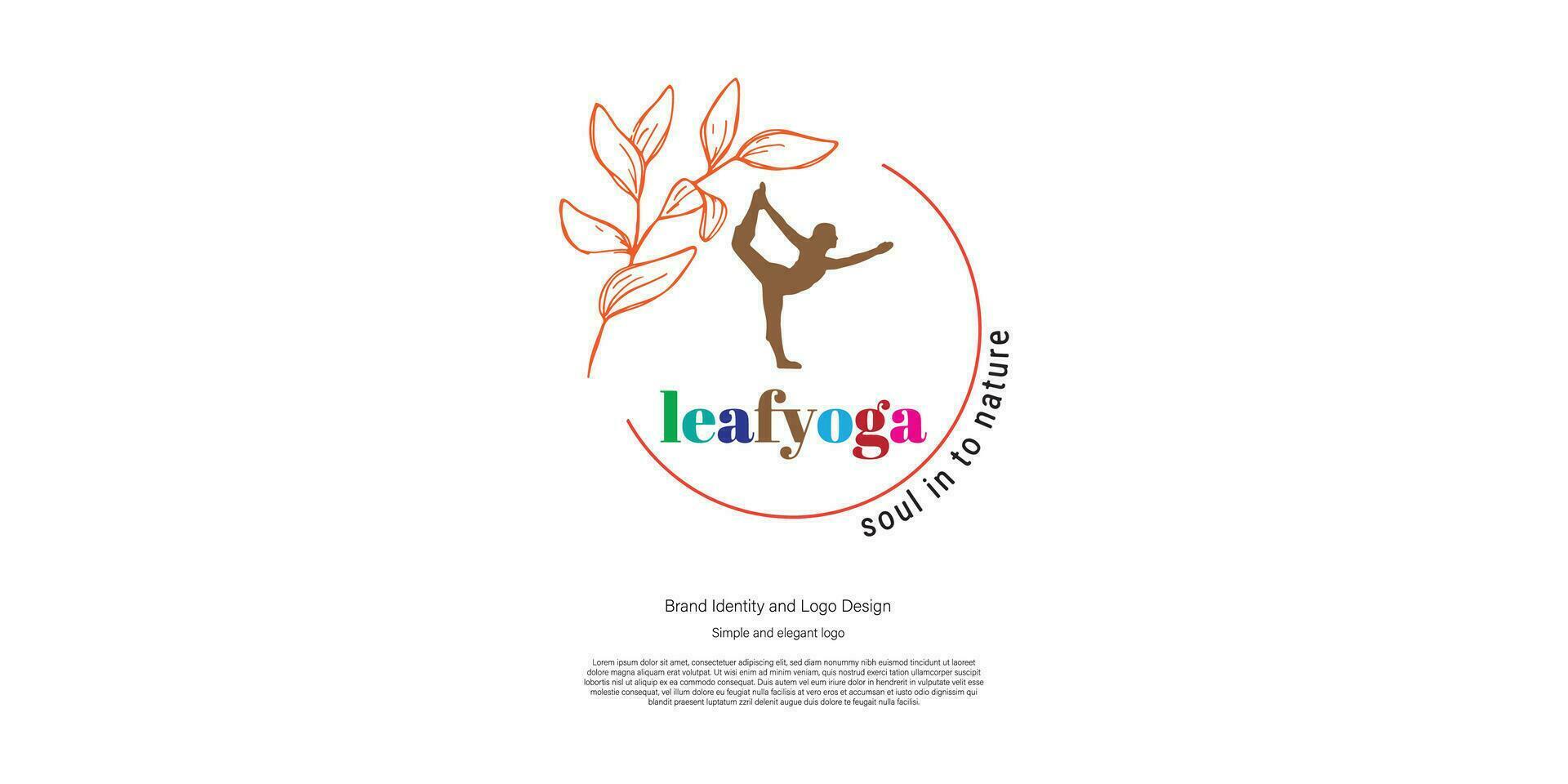 cercle yoga logo conception pour yoga centre ou Gym vecteur