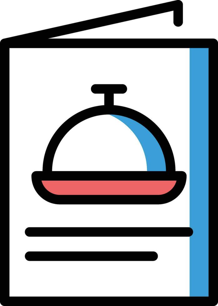 illustration vectorielle du menu de l'hôtel sur un arrière-plan.symboles de qualité premium.icônes vectorielles pour le concept et la conception graphique. vecteur