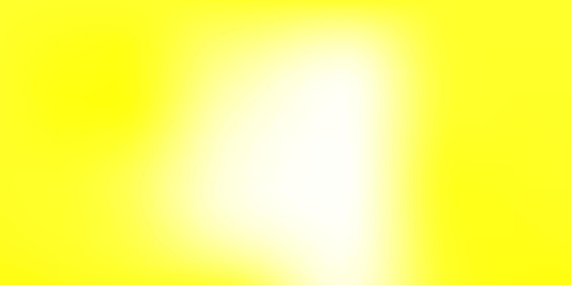 motif flou de vecteur jaune clair