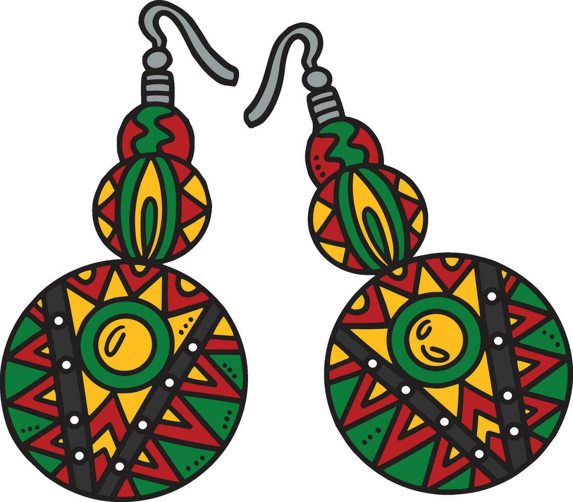 des boucles d'oreilles dessin animé coloré clipart illustration vecteur