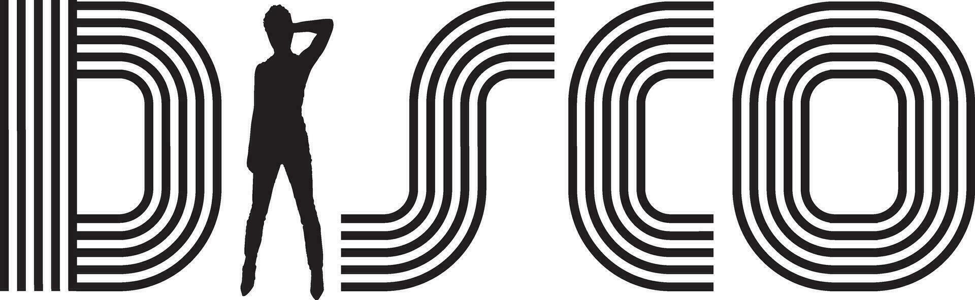 vecteur minimaliste plat logo type disco isolé sur blanc Contexte