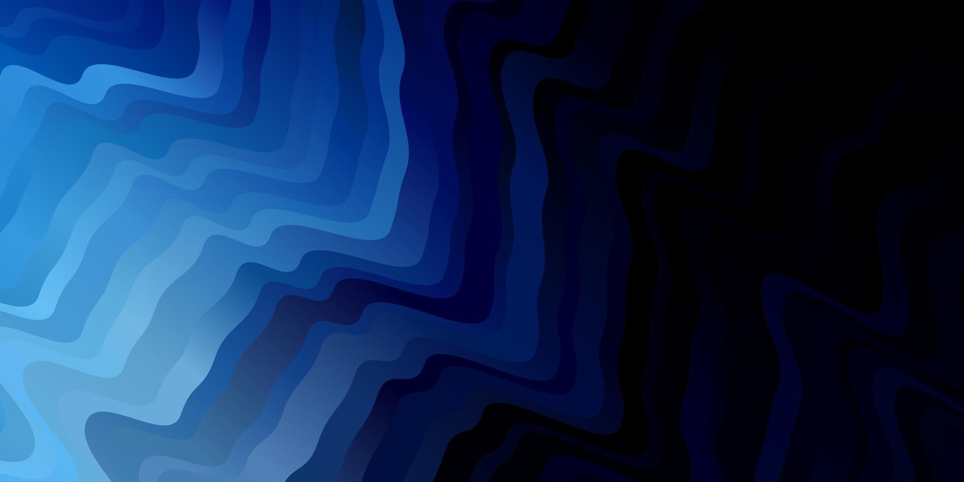 motif vectoriel bleu foncé avec des lignes courbes illustration colorée dans un style abstrait avec des lignes courbes pour la promotion de votre entreprise