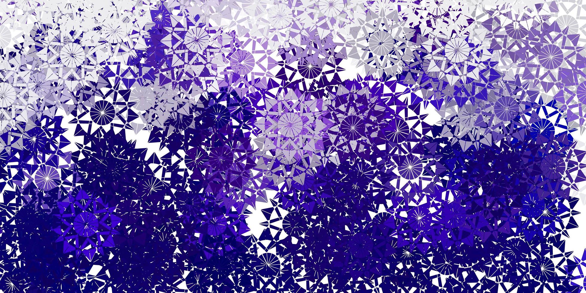 disposition vectorielle violet clair avec de beaux flocons de neige vecteur