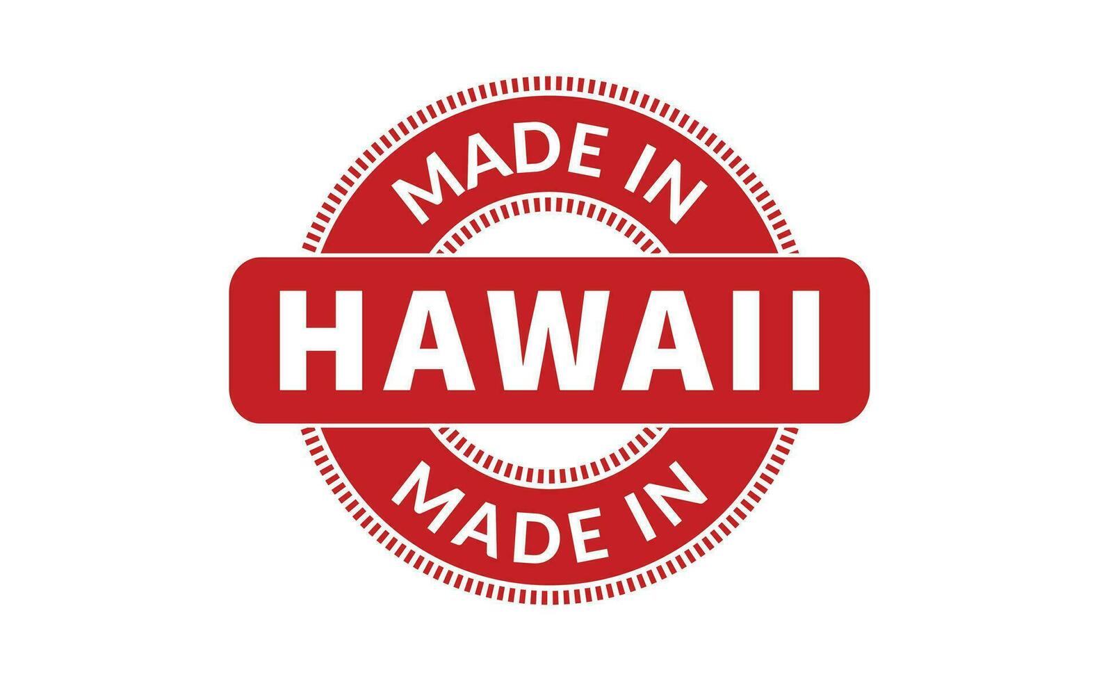 fabriqué dans Hawaii caoutchouc timbre vecteur